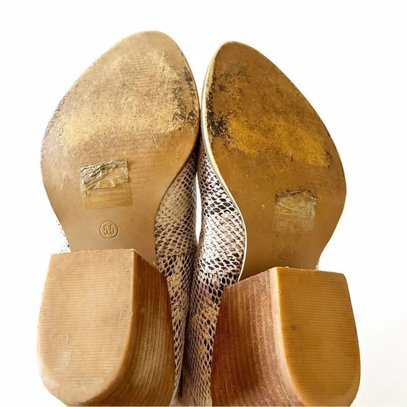 Beast Fashion LA Reptile Print Ankle Boot Women’s Size 5.5 Bootie Western Look - Picture 3 of 11